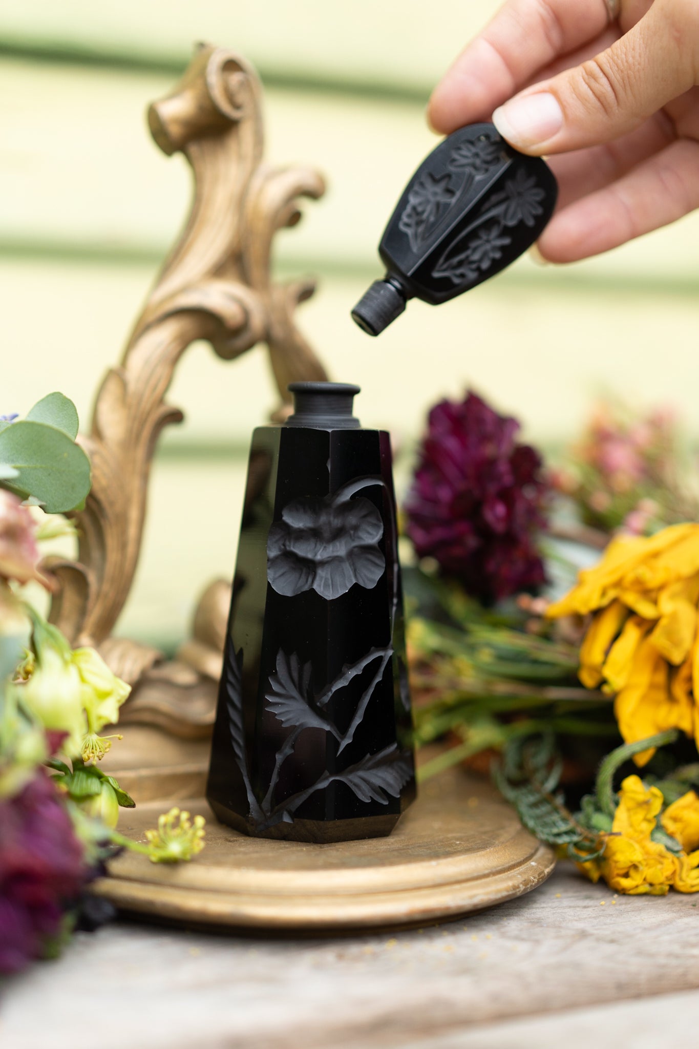 Persephone's Left Hand Vessel~ Vintage Perfume Bottle