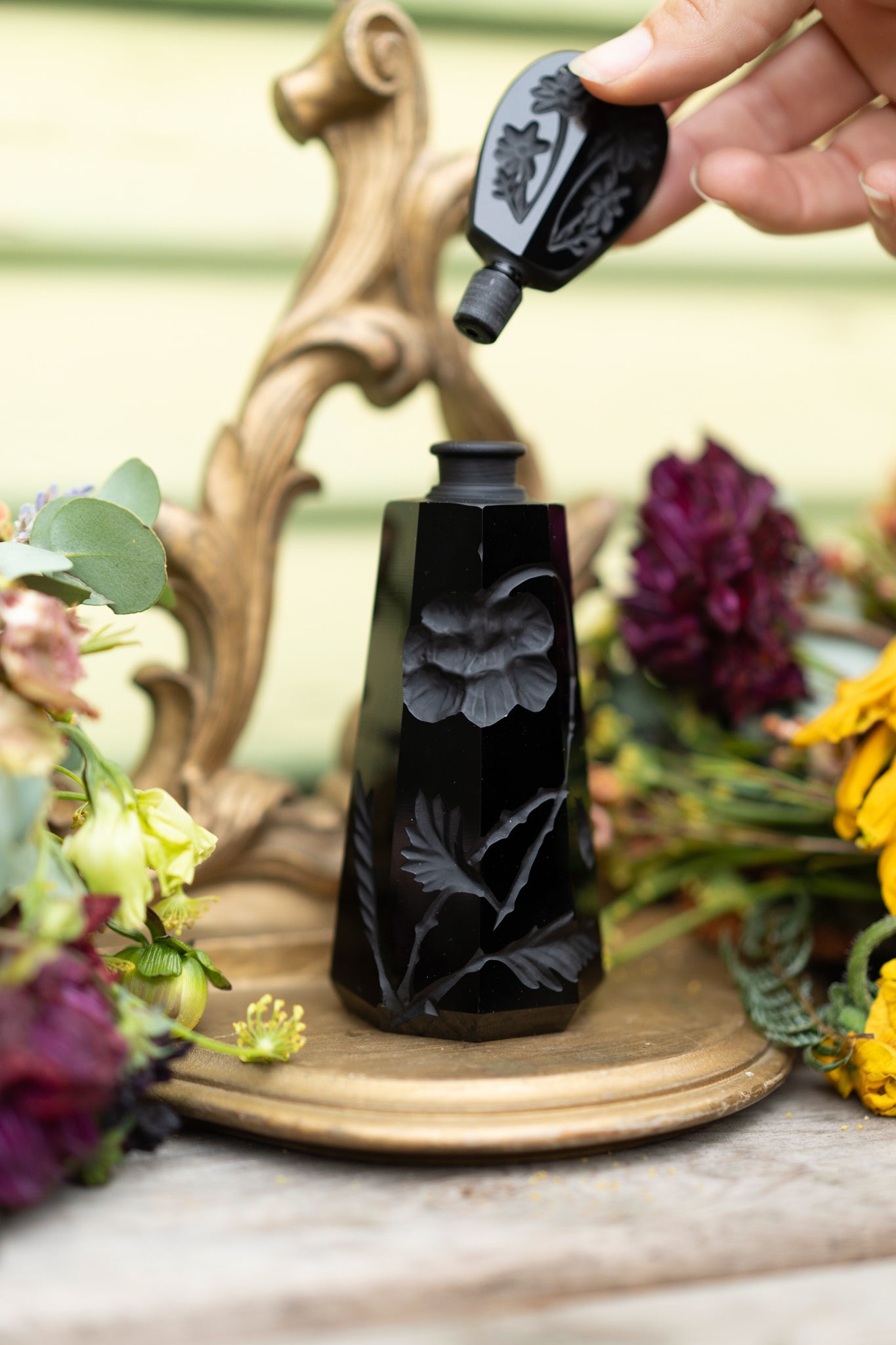 Persephone's Left Hand Vessel~ Vintage Perfume Bottle