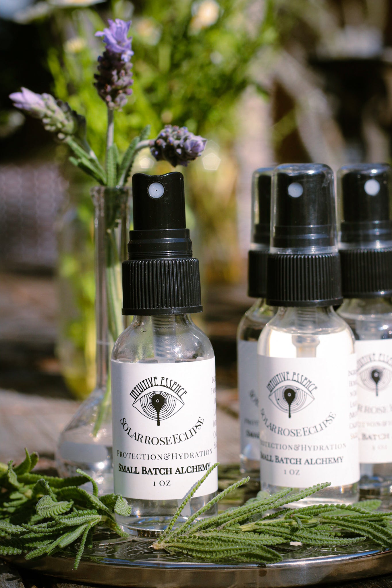 Solar Rose Eclipse ~ Lavender, Rose, California Sage Hydrsol