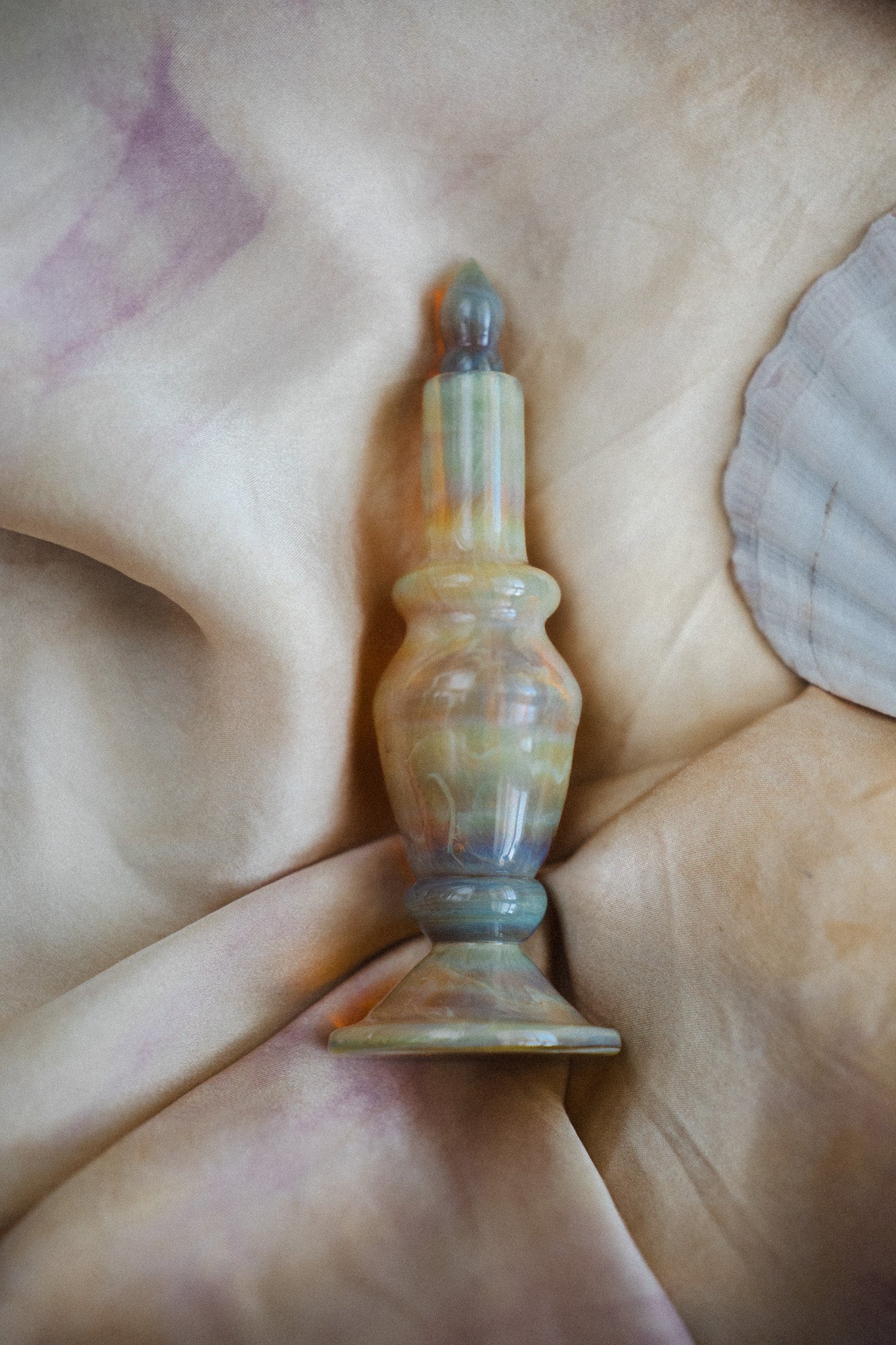 Mermaid of the Milky Way: Glass blown Perfume Bottle