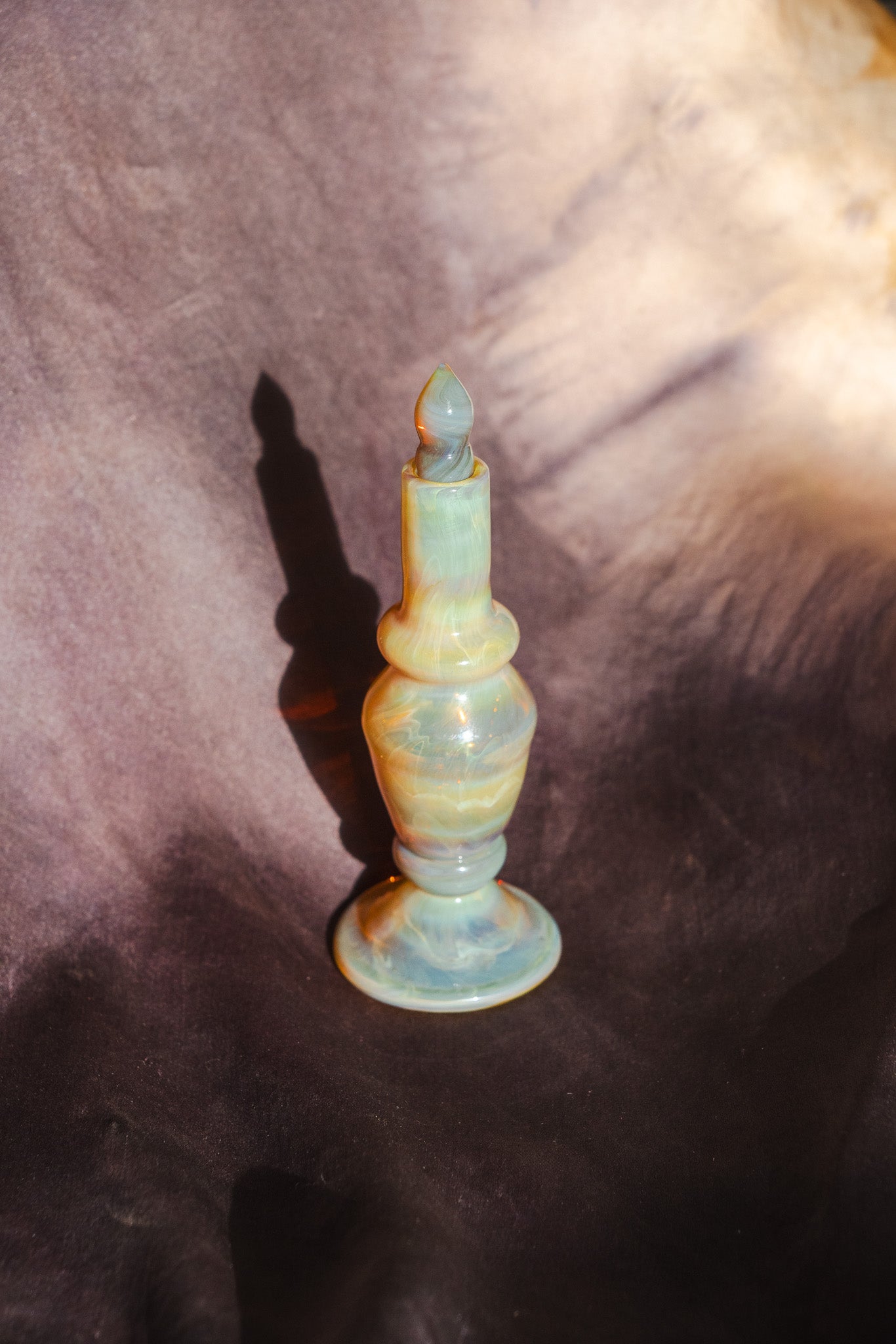 Mermaid of the Milky Way: Glass blown Perfume Bottle