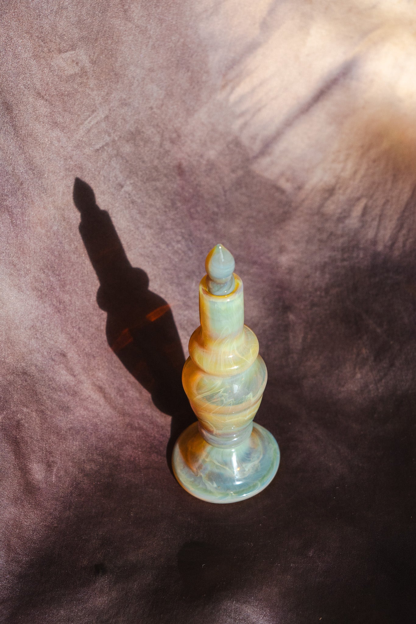 Mermaid of the Milky Way: Glass blown Perfume Bottle