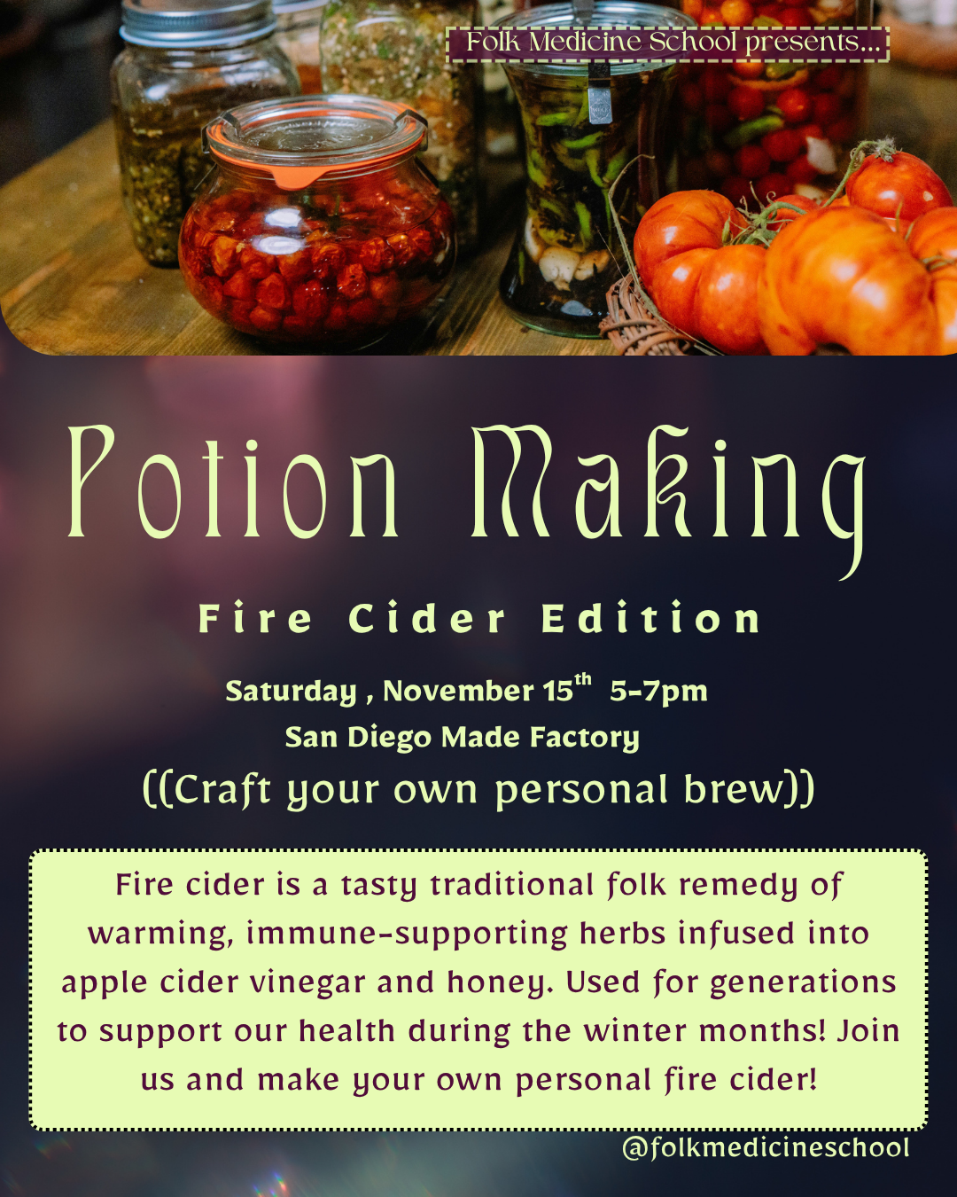 Potion Making ~ Fire Cider Edition