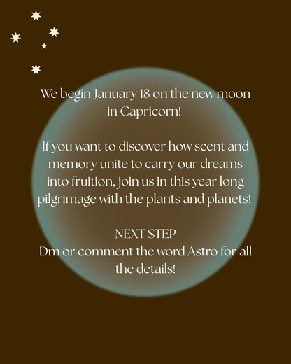 Aromatic Astrology Year Long Course ~ Perfume and the Planets