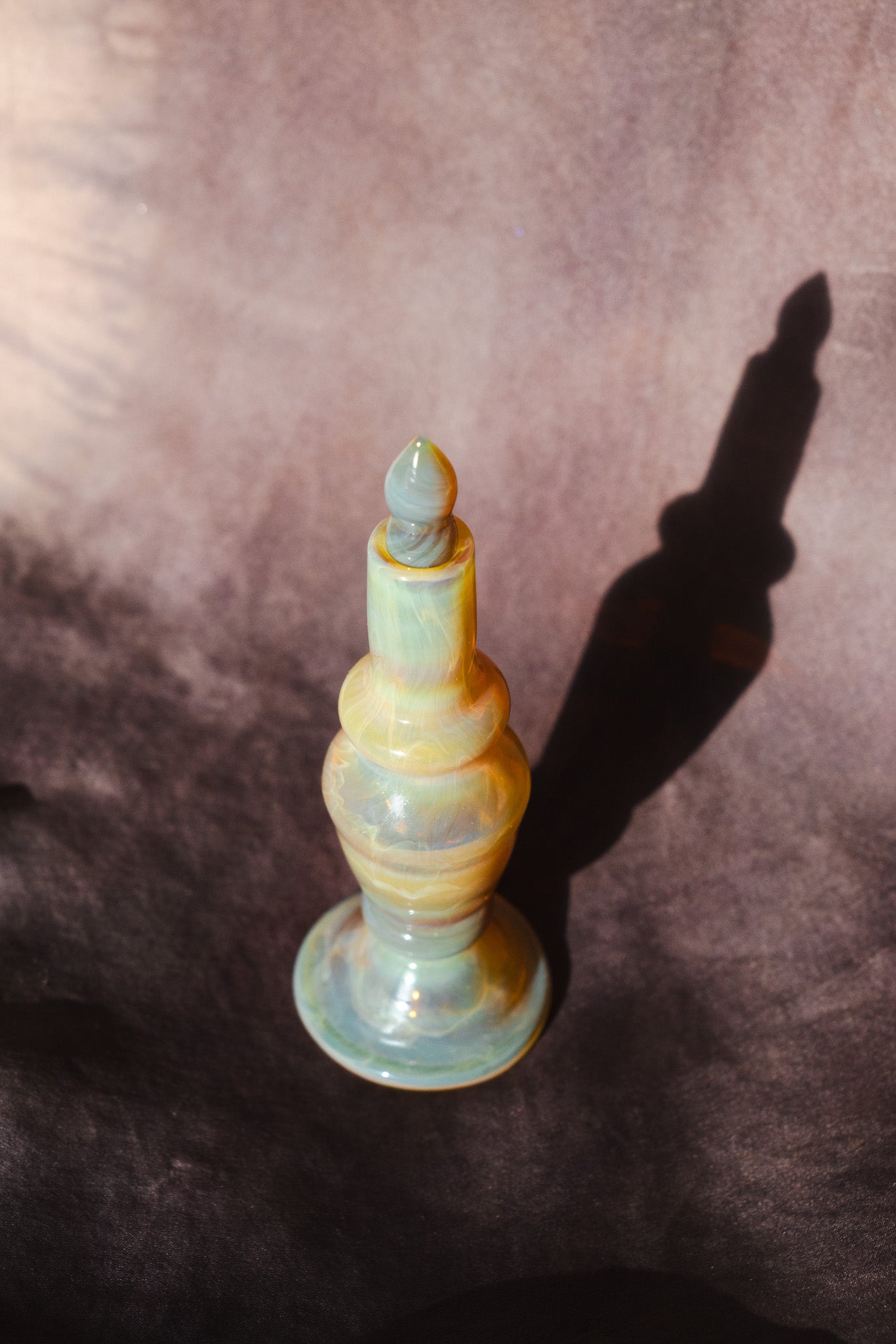 Mermaid of the Milky Way: Glass blown Perfume Bottle